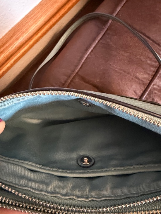 Coach Pebble Leather Crossbody Bag - Pale Blue - Picture 8 of 10